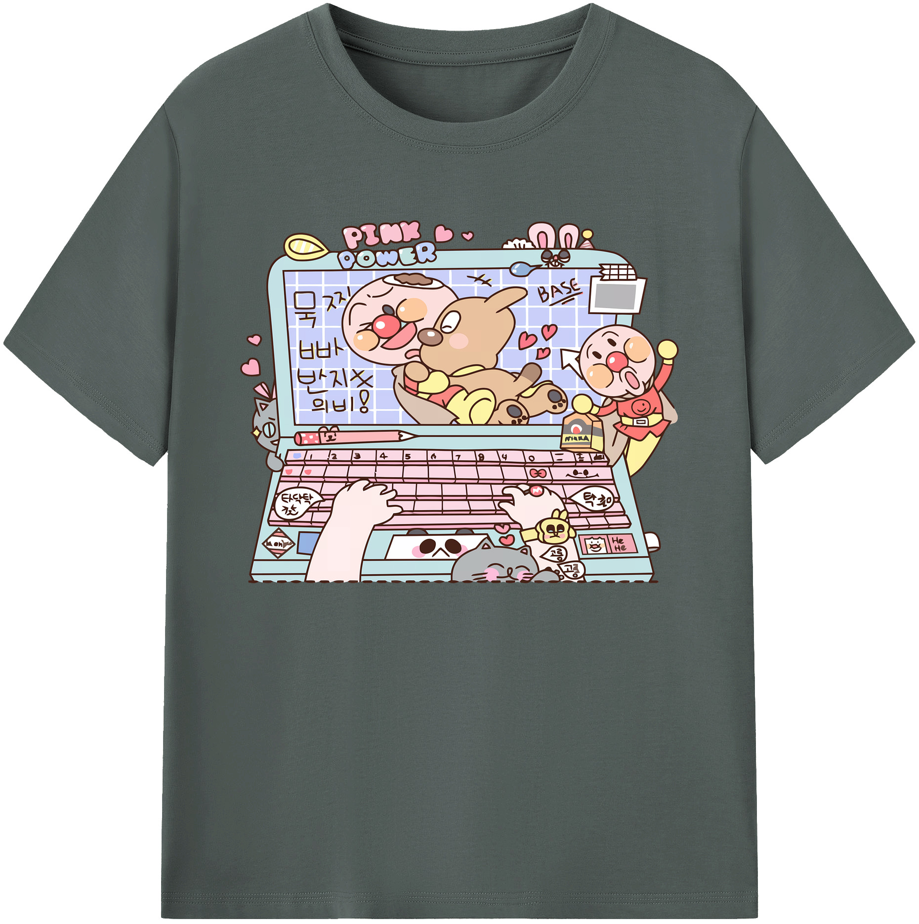 （画像用） アンパンマン Anpanman 綿100％ メンズ半袖Tシャツ｜肌触りやわらか＆通気性